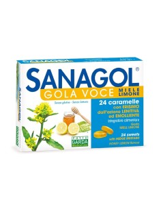 Sanagol Gola Voce Gola Voce Erisimo Caramelle Balsamiche Miele E Limone 24 Pezzi